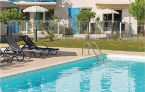 Nice apartment in Saint Palais sur Mer with 1 Bedrooms, WiFi and Outdoor swimming pool