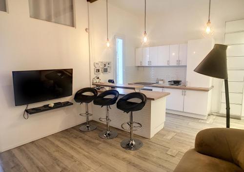 Nice appartement 3p- Proche gare, WIFI / CLIM