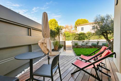 Nice studio with terrace and parking near the center of Aix