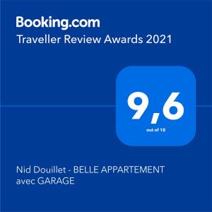 Nid Douillet - BEL APPARTEMENT avec GARAGE