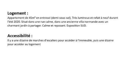 Nid douillet de 45 m2, centre-ville, 2 chambres
