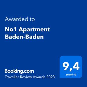 Appartement No1 Apartment Baden-Baden Luisenstrasse 2 1. Stock 76530 Baden-Baden Bade-Wurtemberg