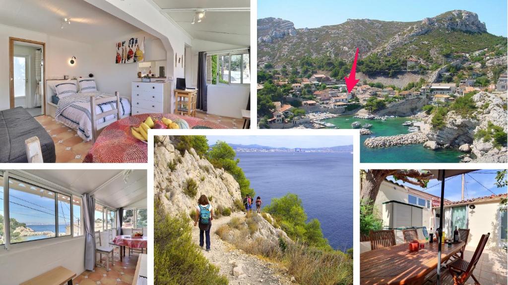 Appartement NOUVEAU Cabanon Calanque de Niolon vue mer et port La Cigale 10 Chemin de la Pergola 13740 Le Rove