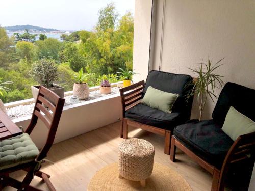 Nouveau -Charme & Calme-TAMARIS- Vue mer - Piscine - Le Petit Olivier sur Mer