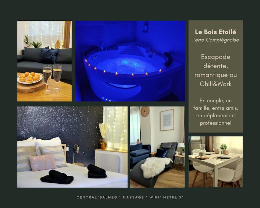 Appartement NOUVEAU*Le Bois étoilé*Balnéo*Massage*Détente*Wifi*Netflix*Self-checkin 2 Rue de la République 60280 Venette