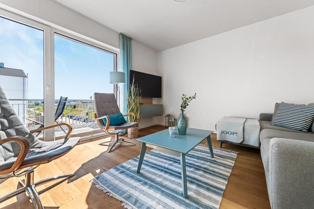 Appartement Ocean Place- 3 OG, Balkon, Blick ins Gruene, Kamin Strandpromenade 2 24376 Olpenitz