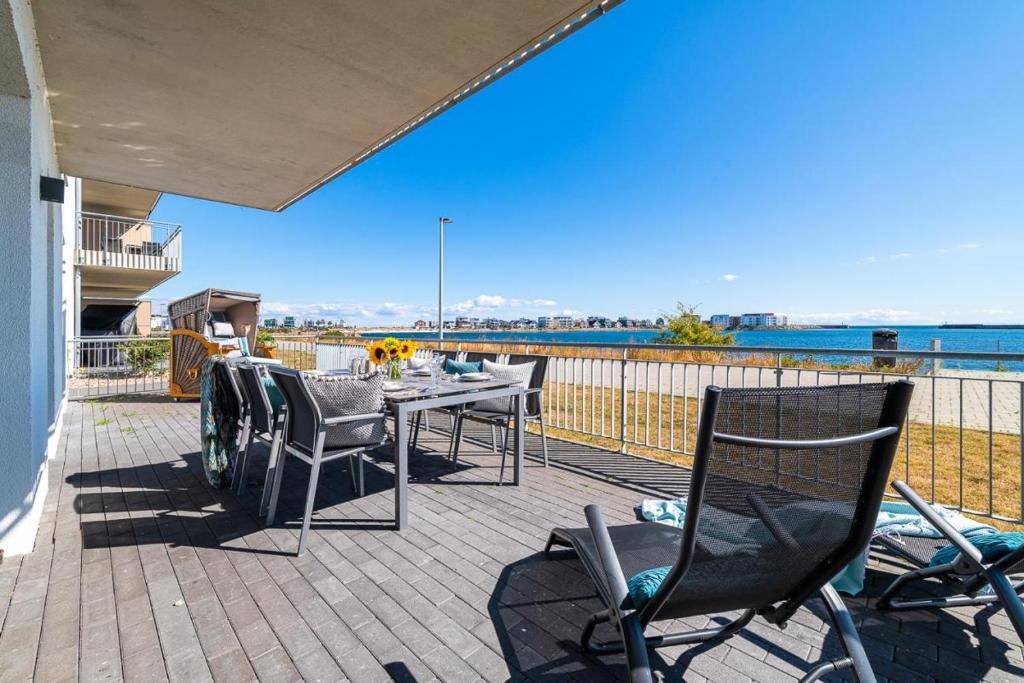 Appartement Ocean Terrace- EG, Ostseeblick, Terrasse, Kamin Strandpromenade 2 24376 Olpenitz