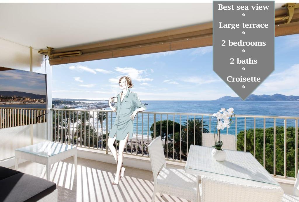 Appartement On La Croisette deluxe 2 bedrooms 2 baths 75 Boulevard de la Croisette 06400 Cannes