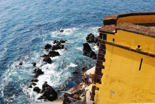 One bedroom appartement with sea view furnished terrace and wifi at Funchal 6 km away from the beach