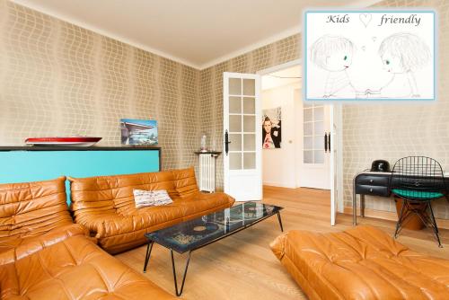 Palais area: Modern 4 bedrooms/ 4 baths