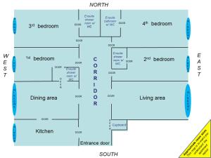 Palais area: Modern 4 bedrooms/ 4 baths