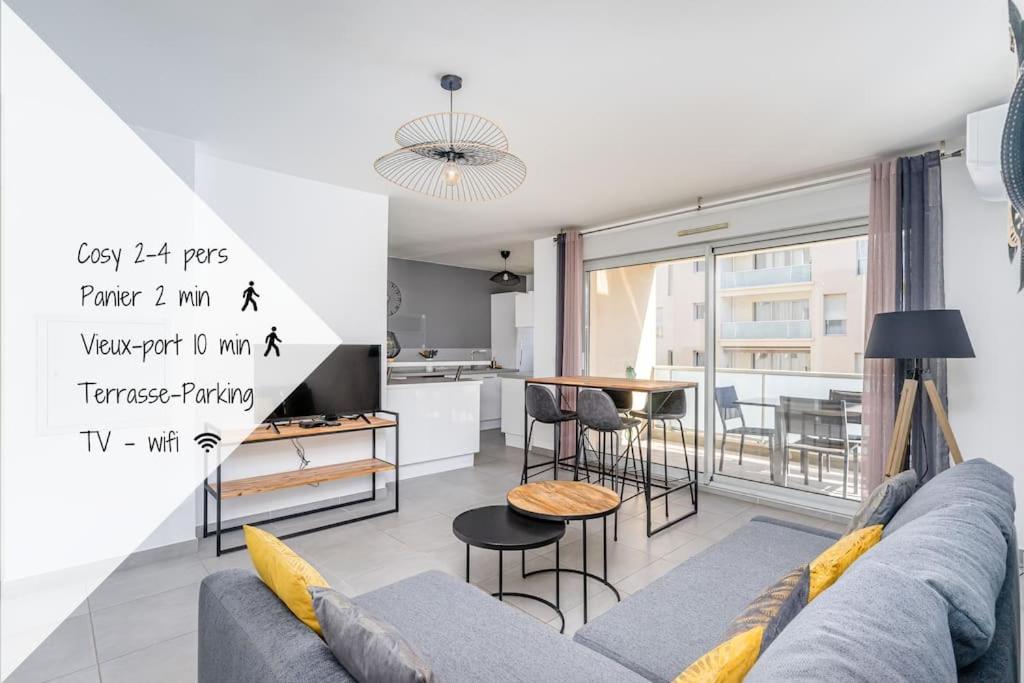 Panier, Major, appartement de 47 m2, parking et terrasse 22 Avenue Robert Schuman, 13002 Marseille