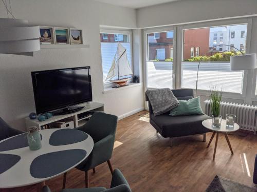 Panorama, Heimathafen 17 - Ferienwohnung mit Balkon - direkt am Strand