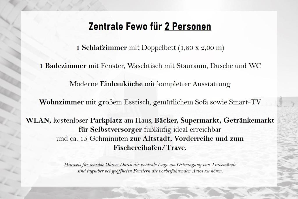 Appartement PEMATRA Haus Sonnenschein - FeWo Heimathafen Gneversdorfer Weg 44 23570 Travemünde