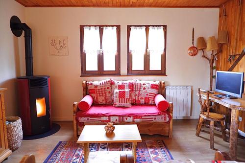 Petit chalet de montagne avec espace extérieur