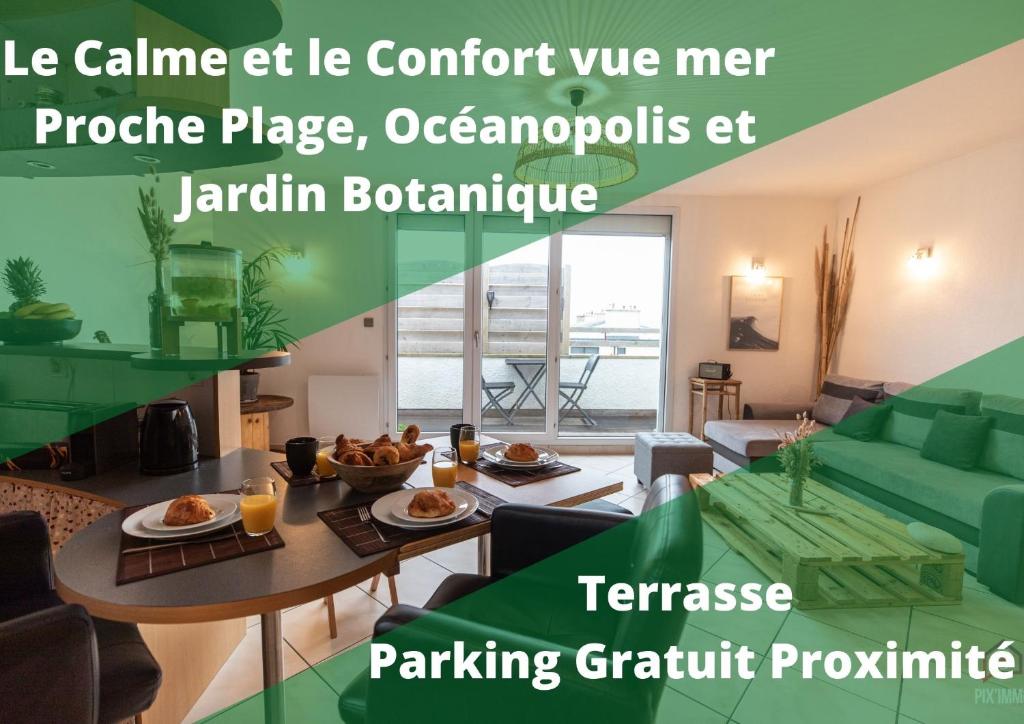 Appartement Plage du Moulin Blanc - Vue Mer - Océanopolis 2ème 2 Rue Yves Hall 29200 Brest