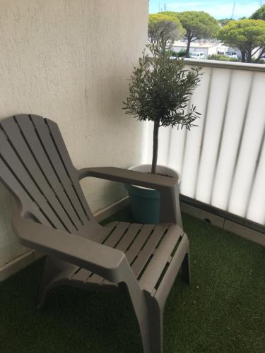 Port Camargue plage sud, Appartement P2 de 35m²