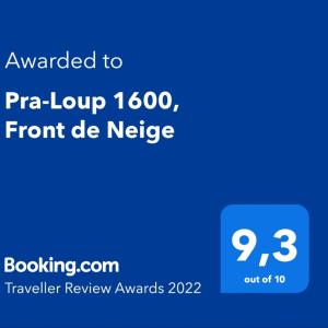 Pra-Loup 1600, Front de Neige
