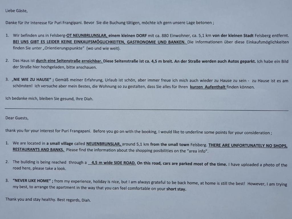 Appartement PURI FRANGIPANI Appartment Zum Bauernberg 11 34587 Felsberg