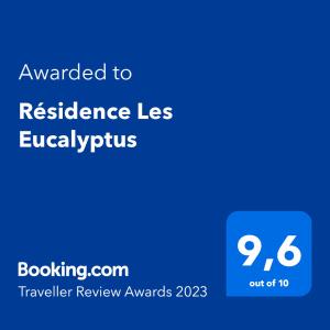 Appartement Résidence Les Eucalyptus 1685 Chemin de Vallauris 06160 Antibes Provence-Alpes-Côte d\'Azur