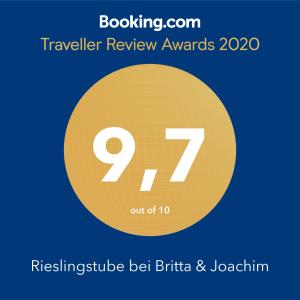 Rieslingstube bei Britta & Joachim