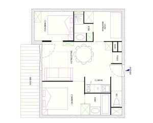 Risoul Appartement 2 chambres Piscine Balcons de Sirius