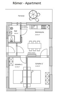 Appartement Römer-Apartment im Herenhaus Rheinblick Beekscher Weg 66 46509 Xanten Rhénanie du Nord - Westphalie