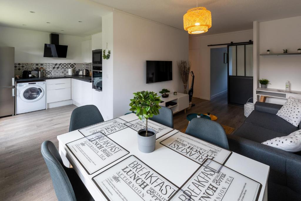 Appartement Rouen séjour confort-Le d'Aurévilly 26 Rue Brisout de Barneville 76100 Rouen