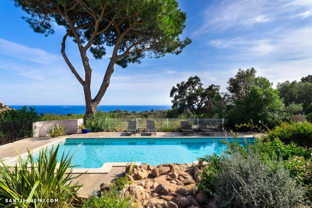 Sainte Maxime Vue féerique piscine chauffée