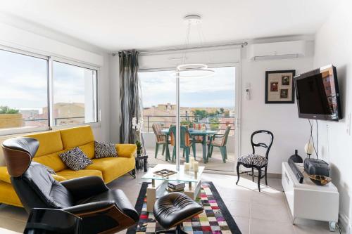 SB 402 - Exceptionnel T3 climatisé, vue Mer NARBONNE-PLAGE