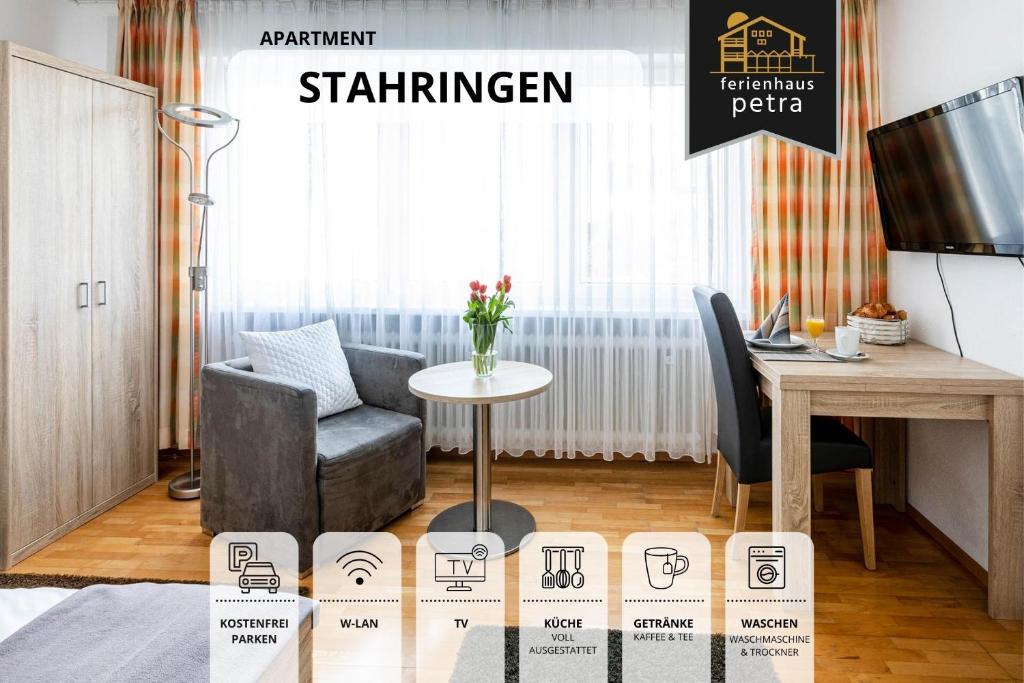 Appartement Schicke Ferienwohnung in bester Bodenseelage l 1 Minute zum Bodensee l 1 Zimmer l Vollausgestattete Küche l Free-WLAN l Willkommen im Apartment Stahringen Hermann-Sernatinger-Straße 2 78315 Radolfzell am Bodensee