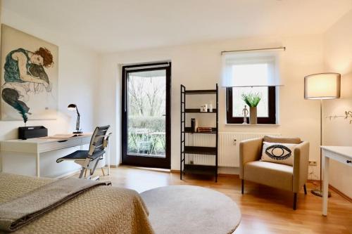 Schickes Apartment in Düsseldorf mit Terrasse