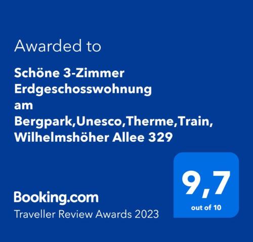 Schöne 3-Zimmer Erdgeschosswohnung am Bergpark,Unesco,Therme,Train, Wilhelmshöher Allee 329