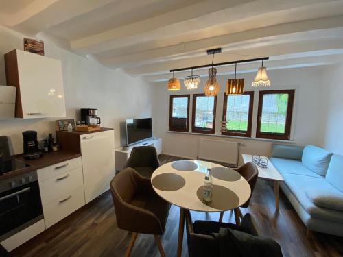 Schöne Ferienwohnung Burgruine Fachwerkhaus