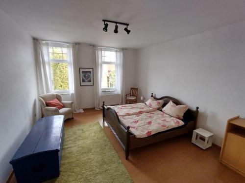 Schöne Wohnung, direkt an der Weser, mit Kaminofen