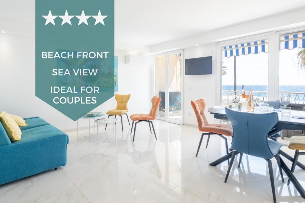 SERRENDY IDEAL COUPLE ! 2 pièces de style en front de mer ! 22 boulevard Jean Hibert, 06400 Cannes