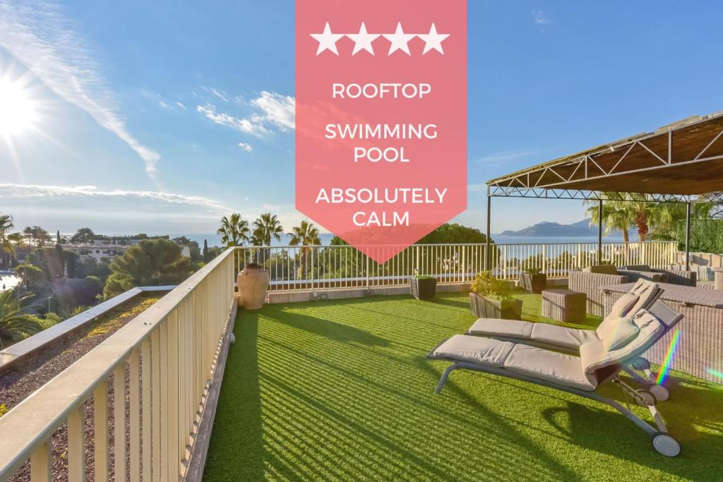 SERRENDY ROOFTOP TERRACE in residential property WITH POOL & SEA VIEW ! 45 avenue de Noailles, 06400 Cannes