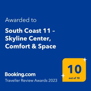 South Coast 11 – Skyline Center, Comfort & Space