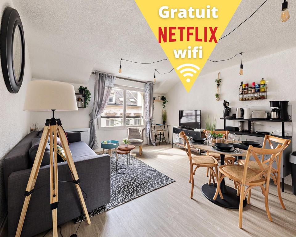 Appartement Stanford/ Cosy - Centre-Ville Rouen /Netflix-Wifi/ 34 Rue de le Nostre 76000 Rouen