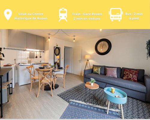 Stanford/ Cosy - Centre-Ville Rouen /Netflix-Wifi/