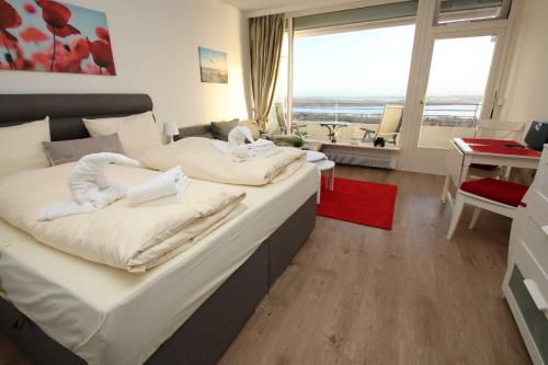 Strandappartement Panorama-Lounge, mit Trave und Ostseeblick, Fewo 129