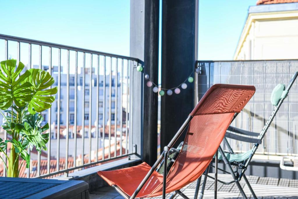 Studio 1 chambre avec terrasse et petite vue mer 15 Rue François Moisson, 13002 Marseille