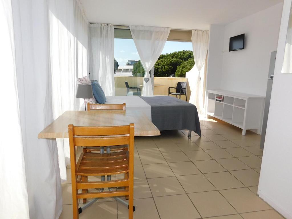 studio 38 climatisé balcon vue mer centre commercial camargue 2000 8 avenue jean lasserre - residence le catamaran - BP60, 30240 Le Grau-du-Roi