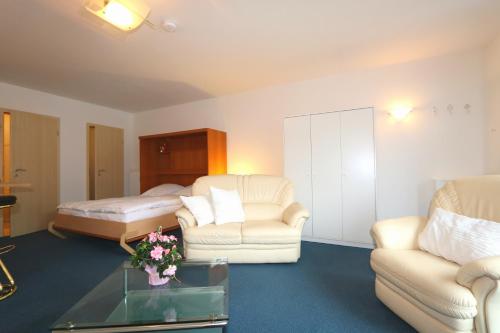 Studio apartment with terrace, own parking space and a small lake 500 m away
