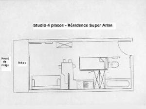 Studio Arette, 1 pièce, 4 personnes - FR-1-602-12