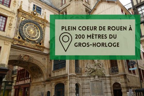Studio au coeur de Rouen, 4 personnes, calme & élégant