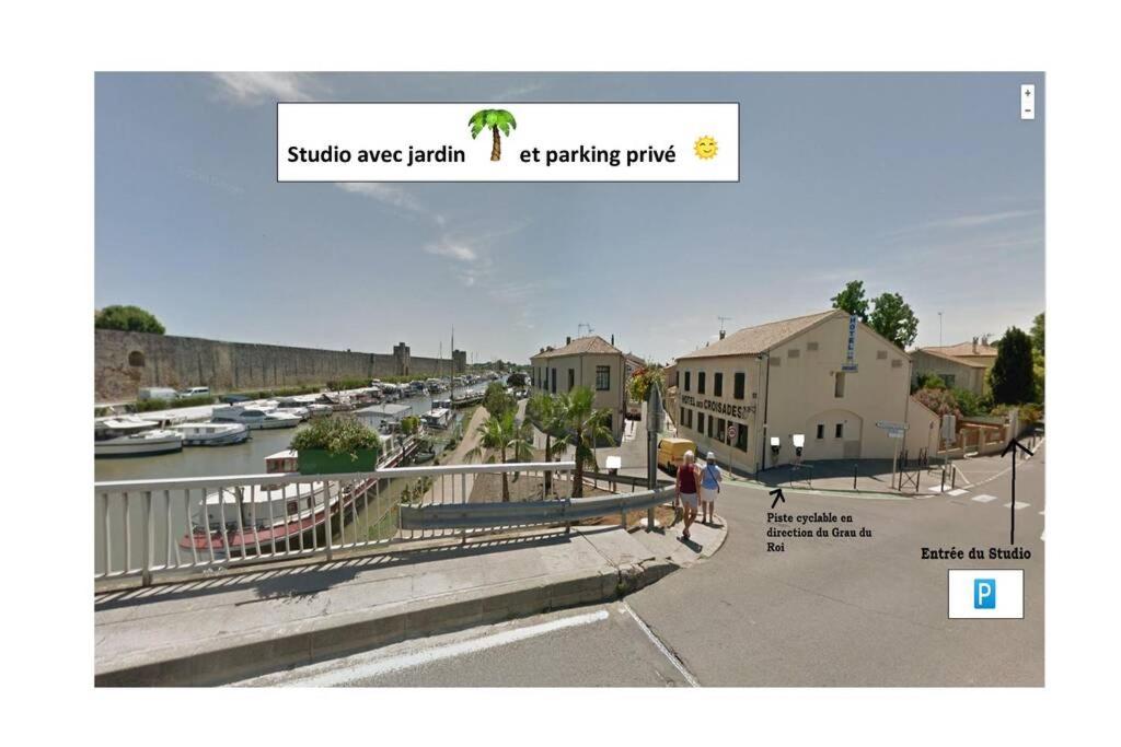 Appartement Studio avec jardin et parking privé 1 Rue du Fbg de la Fraternité 30220 Aigues-Mortes
