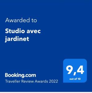 Studio avec jardinet