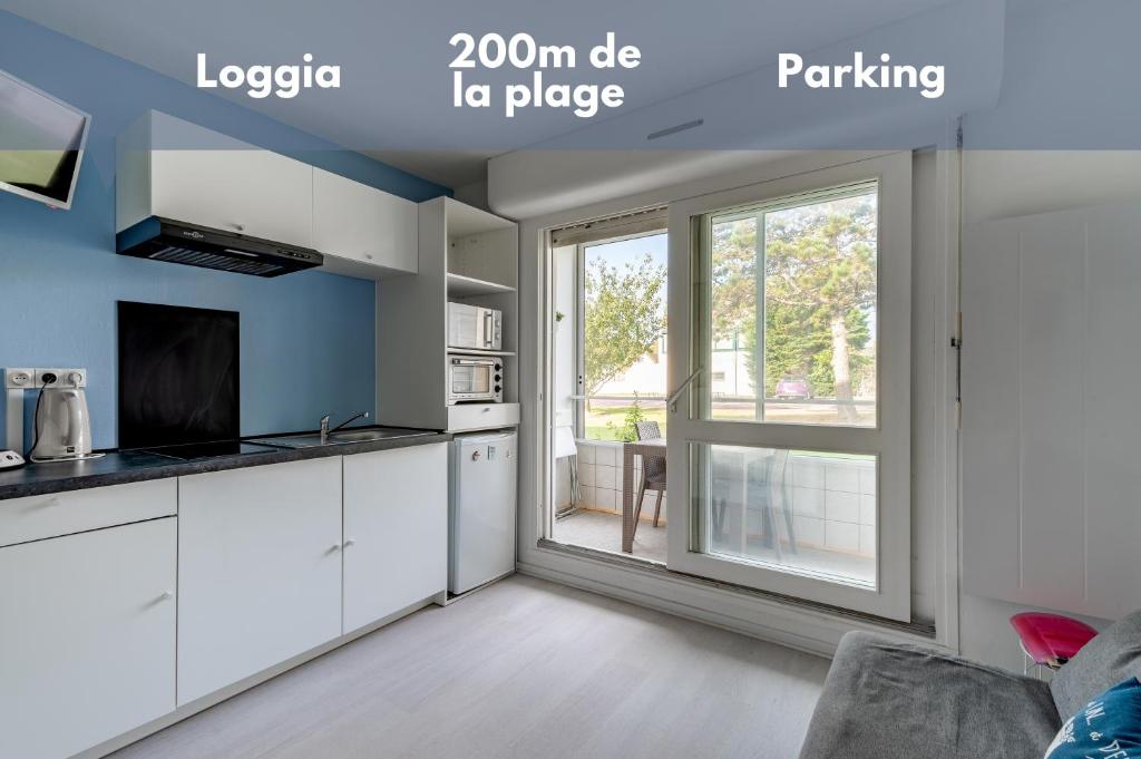 Studio avec loggia - à 200m de la plage - Parking 48 Avenue de la Combattante, 14470 Courseulles-sur-Mer