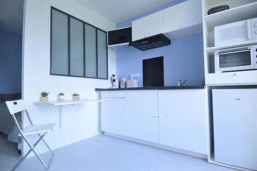 Studio avec loggia - à 200m de la plage - Parking